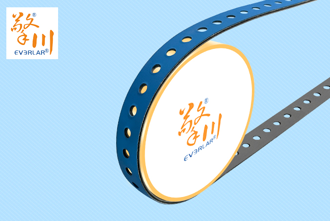 藍(lán)灰片基帶加打孔耐磨抗拉伸印刷紡織生產(chǎn)線(xiàn)紙張布料元件傳送平皮帶