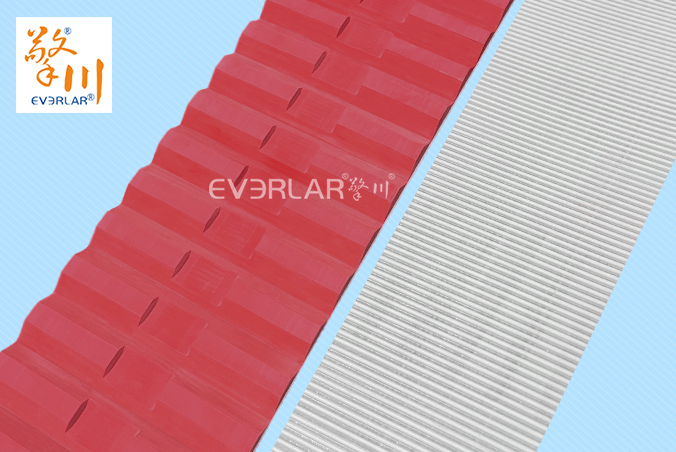 擎川定制PU同步帶加紅膠開槽精準(zhǔn)傳動(dòng)食品包裝生產(chǎn)線聚氨酯傳動(dòng)帶